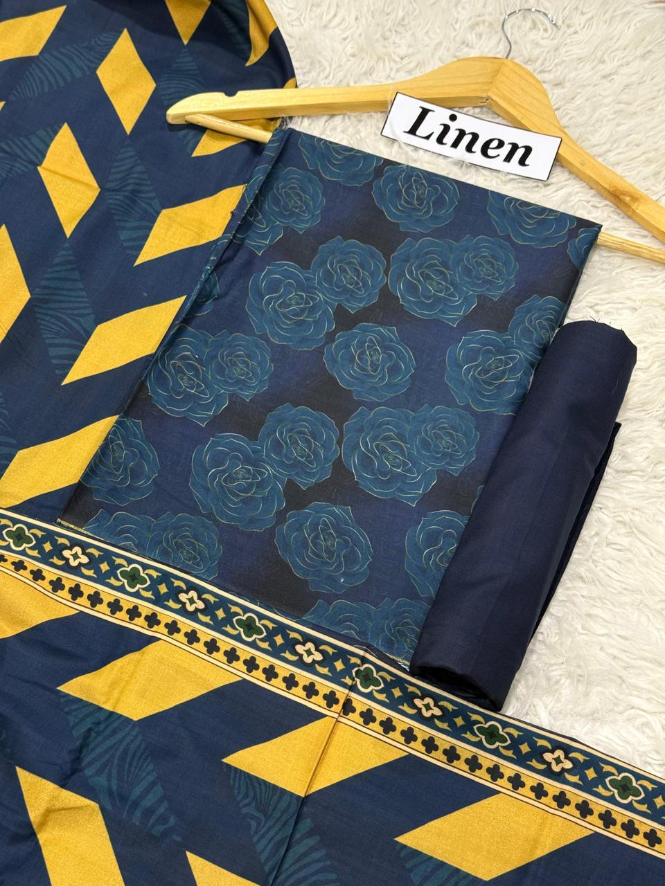 WINTER SILK DIGITAL PRINTED 3-PIECE - SD#17